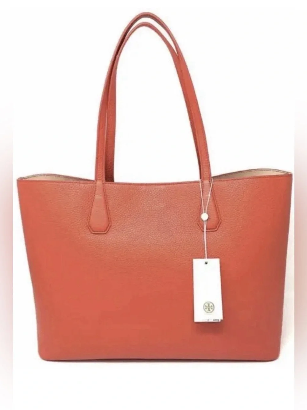 Tory Burch Brody Liberty Tangerine Leather Tote